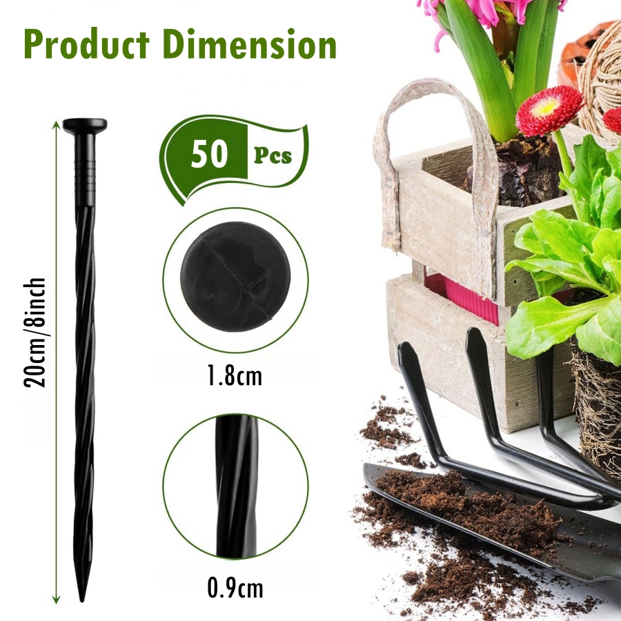 Dry Herb Vaping Accessories - 10 stuks plastic tuin grondpennen 11cm