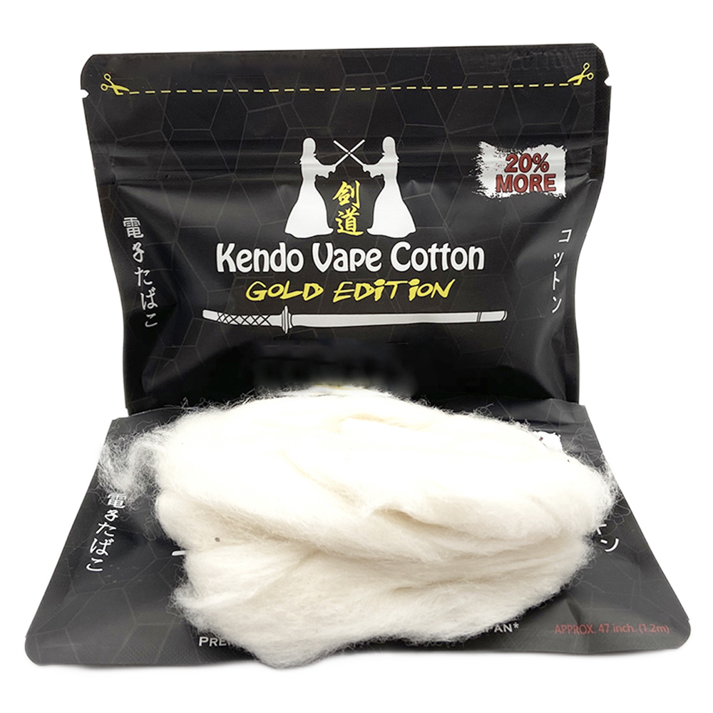 Nieuwe Kendo Cotton Gold Editi - Vaping Goods recensie en prijs