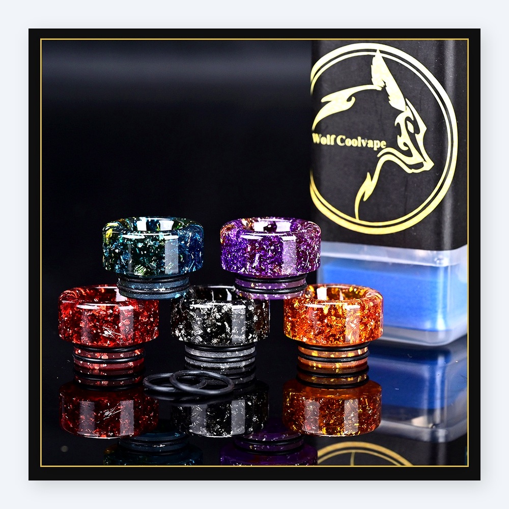5 stuks Wolfcoolvape 810 Drip  - Drip Tip Resin recensie en prijs