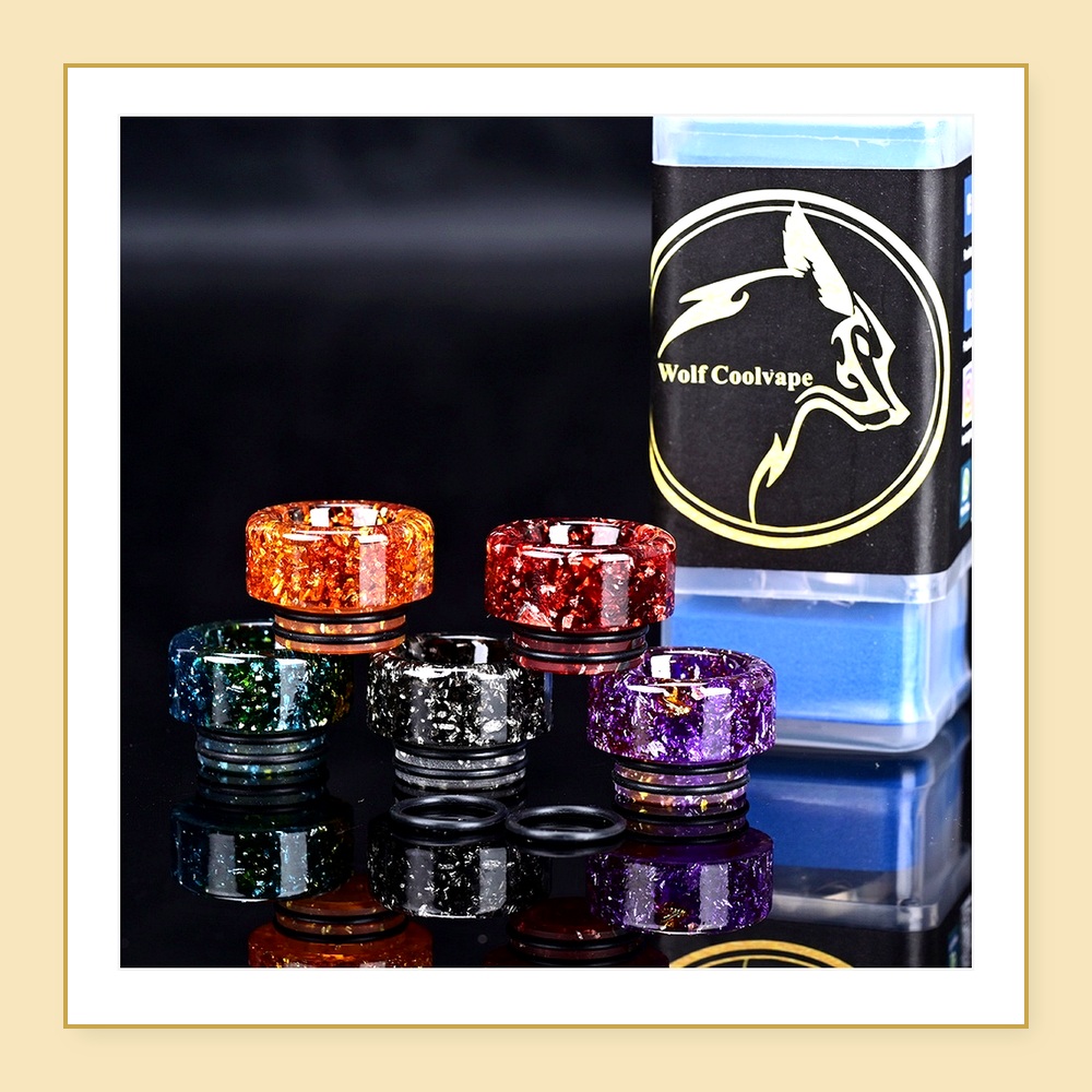 5 stuks Wolfcoolvape 810 Drip  - Drip Tip Resin recensie en prijs