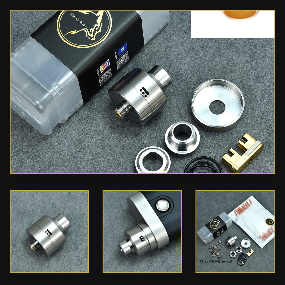 Wolfcoolvape Nisshoku RDA-vers - Accessories For Vaping recensie en prijs